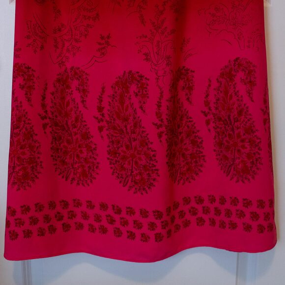 Y2K VTG Red Maxi Dress Tie Dye Paisley Fairycore Gradient M P | Bright Spring - Picture 6 of 8